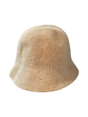 Woven Straw Adjustable Fit Bucket Hat Beach Vacation Travel